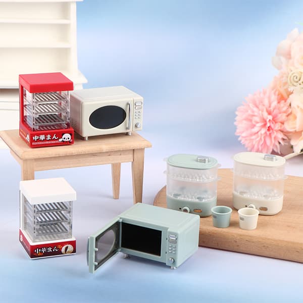 1:12 Dollhouse Microwave Bread Cabinet Steamer Household E