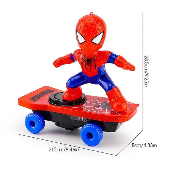 Spider-Man Stunt Scooter Leksak – Ljud & Ljuseffekter + Flippfunktion – För Barn (3+)