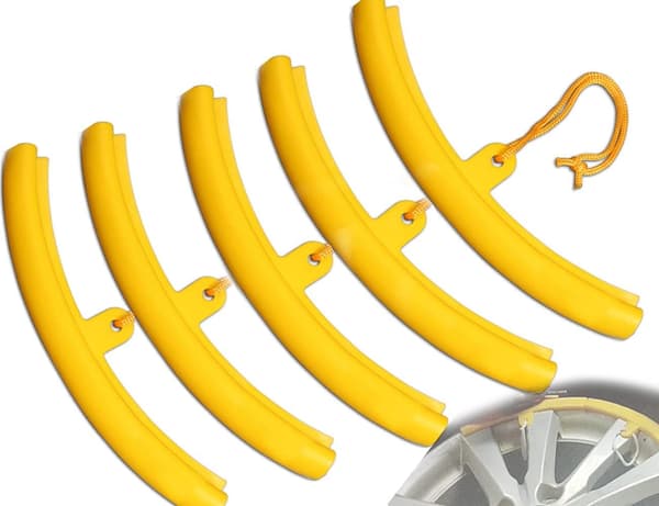 （22cm）5-pack däckmonteringsfälgskydd - För motorcykelfälgar -