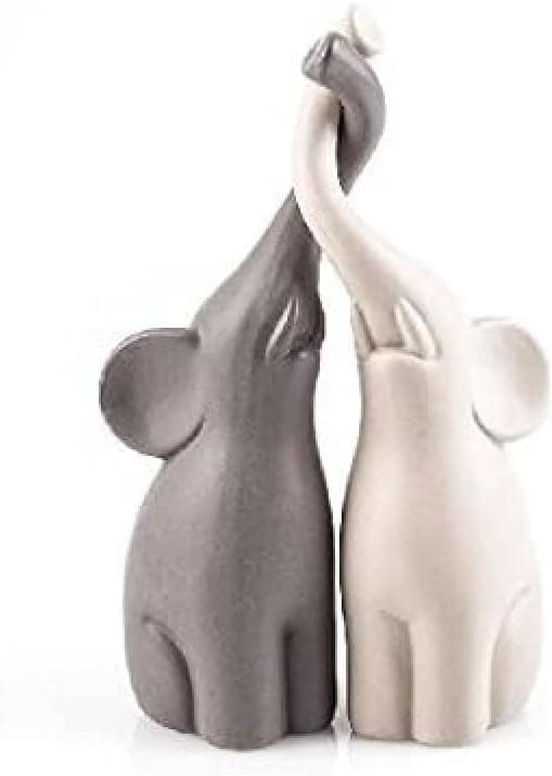 Scandinavian Elephant Decoration - 2-pack Hygge Home Decor for Sofa/Coffee Table