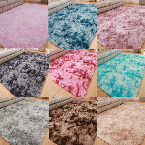 Vardagsrumsmatta Sovrumsmatta Sängmatta Enkel Modern Hushållsgolvmatta Mjuk Flerzons Användningsfilt Ljusrosa Light Pink 40*60