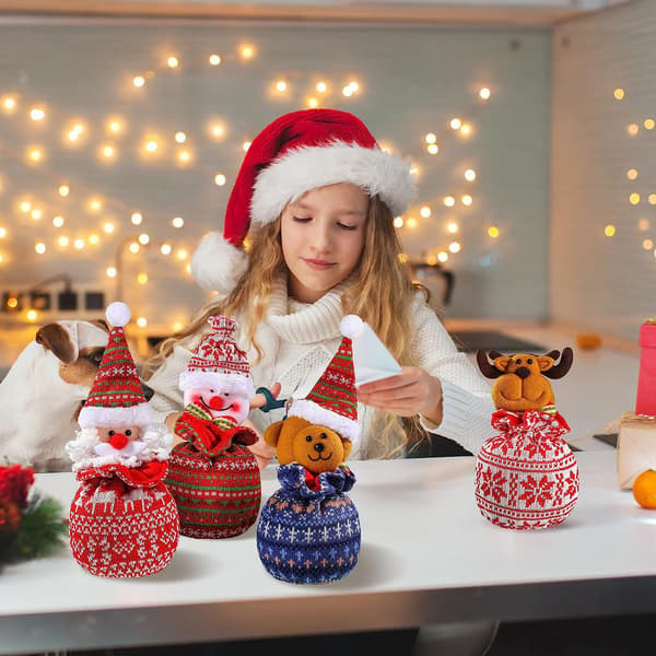 Juldekoration Presentpåse Julgodispåse med Dragsko