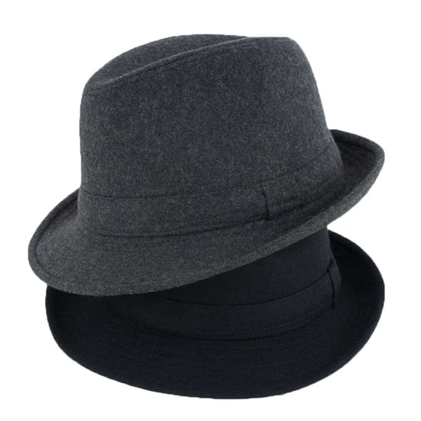 Tidlös Klassisk Manhattan Fedora Hatt Unisex