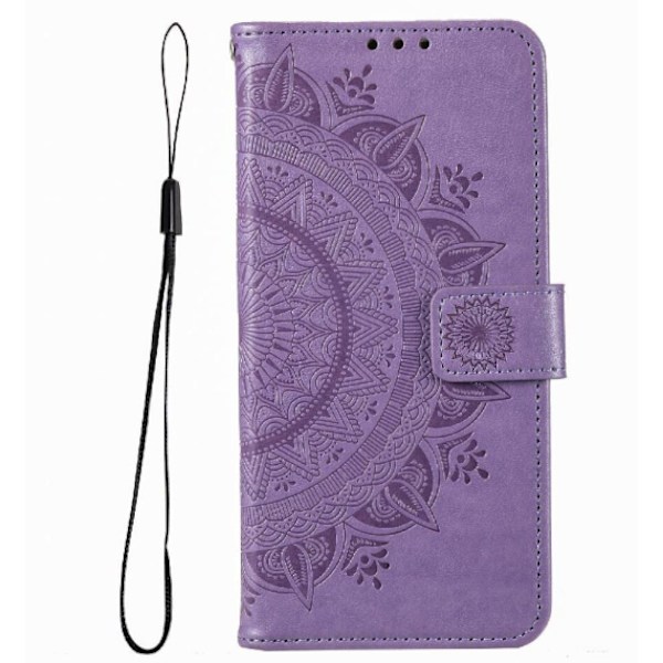 Flipcover til i-phone 16 pro Totem Prægning Pu Læder Pung Cover Kickstand