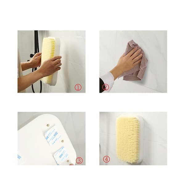 Ryggskrubber för duschvägg Duschborste Hands-Free Exfoliering för Deep Clean