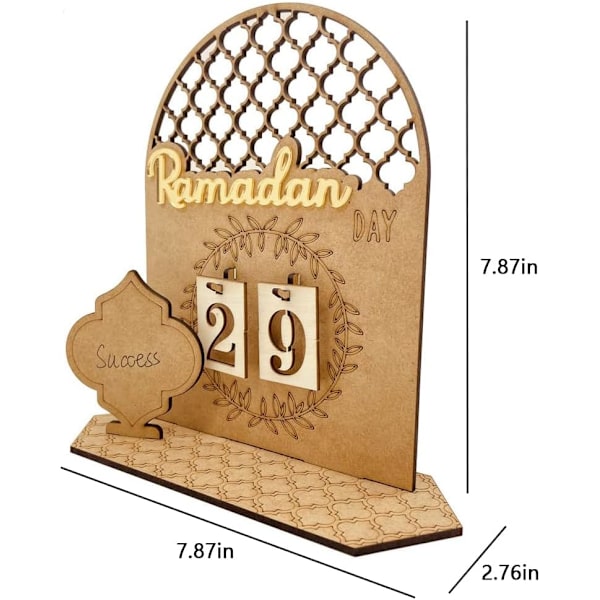 Puinen Ramadan-joulukalenteri, 30 päivää Eidiin, Ramadan-lahja lapsille, kotiin laskentakalenteri, Ramadan- ja Eid-koriste style 2