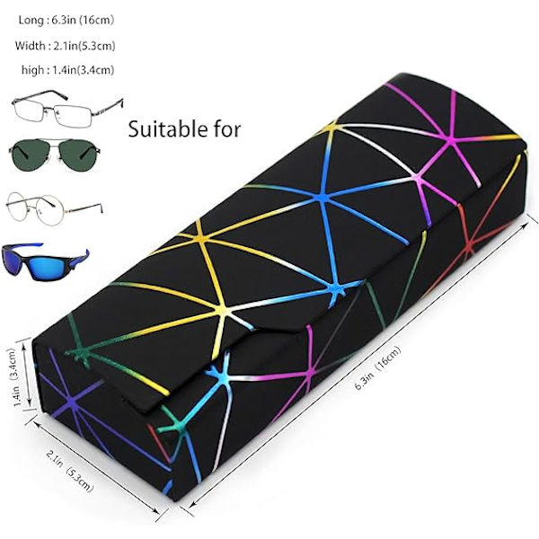 Dazzling Lattice Case, Portabelt case, Modeglasögon Hårt Case, Unisex
