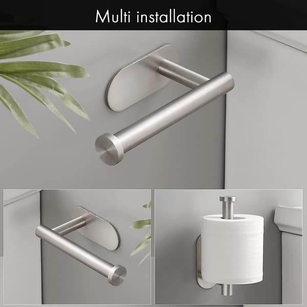Toiletpapirholder Vægmontering Selvklæbende Tissue Holder Til B