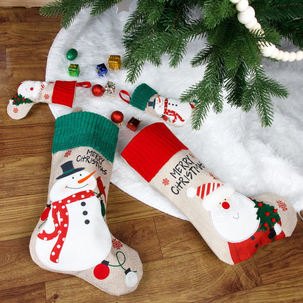 Julhundsdräktmössa och stickad halsduk - söta husdjurskostymtillbehör Vintervarma kläder för katt B(S)