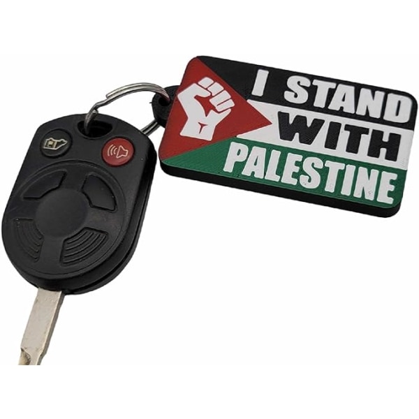 I STAND WITH PALESTINE keychain double sided （2 pack）