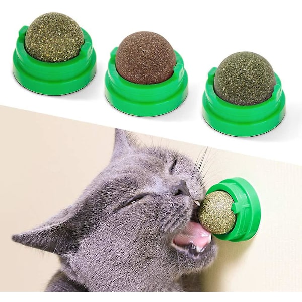 3 bollar kattmynta, ätbara leksaker för katter att slicka