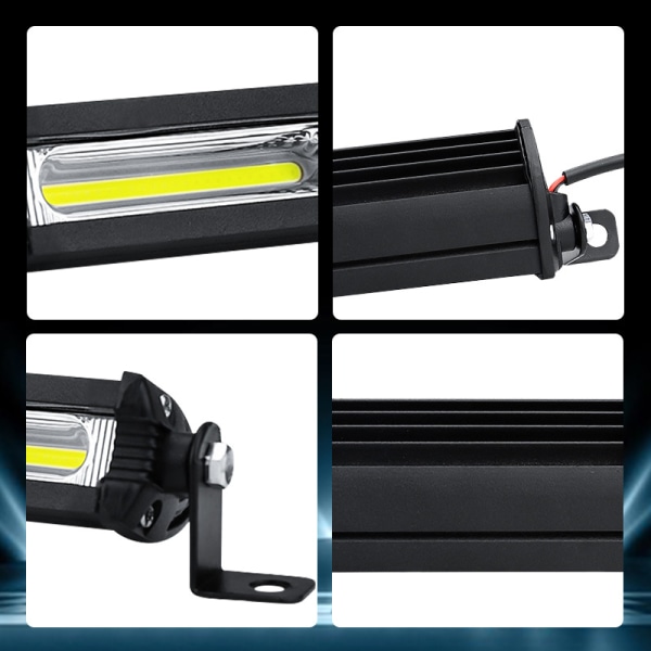 2-delad bil LED-arbetsljus COB 9W mini liten enkelrad ombyggd spotlight varselljus motorcykel extraljus