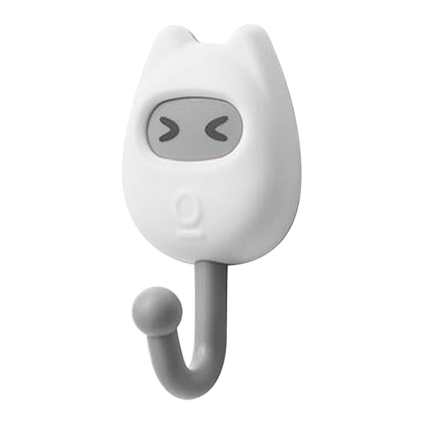 Söt krok multifunktionell dörr Bakförvaring Sticky Hook Wall S