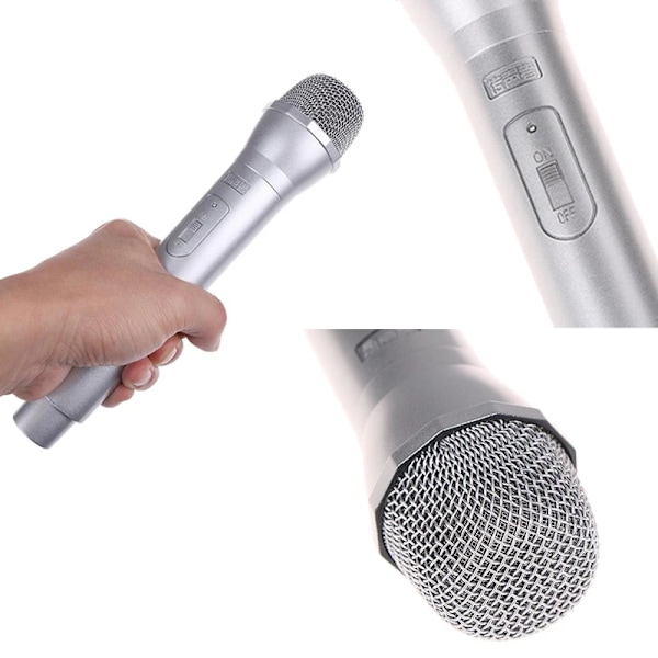 Rekvisiitta Mikrofoni Väärennetty mikrofoni Rekvisiitta teeskentelymikrofoni Lelumikrofoni lapsille Taapero, tyttöjen lelu teinitytöille Lahjat Kornrör svart