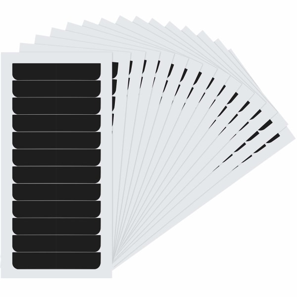Dobbeltsidig teip for hårforlengelse/parykk 10 ark 240 klistremerker black