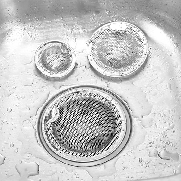 Sinksilar i rostfritt stål En set av två delar (10,1 CM)