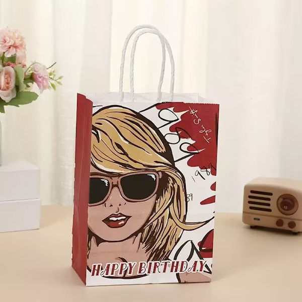 24 stk. Taylor Swift julegaveposer Kreative indpakningsposer til festartikler D