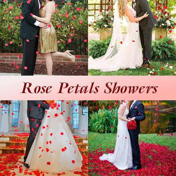 3000 stycken ljusrosa rosenblad, konstgjorda kronblad, sidenrosblad, Alla hjärtans dag, bröllop, romantisk natt, fest, bord, restaurang, födelse