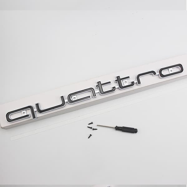 2 stycken Audi A3 A4 A6 A7 Q3 Q5 eftermonterad mittengrill quattro mittengrill stor 4WD dekal
