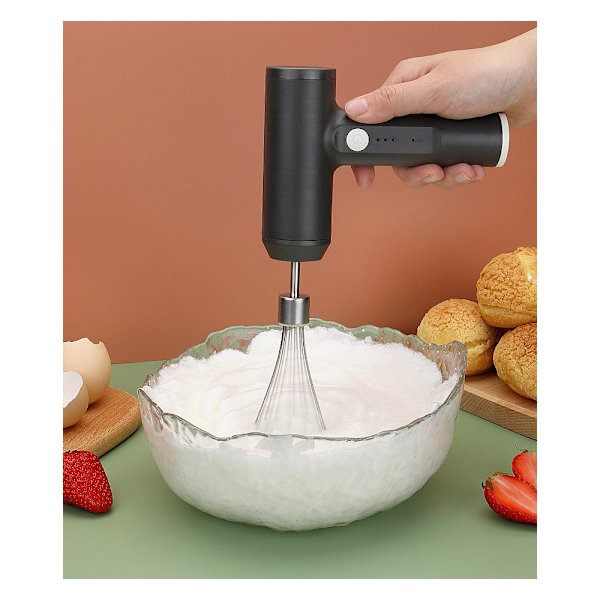 Elektrisk sladdlös handmixer USB uppladdningsbar 3 hastighetsinställningar