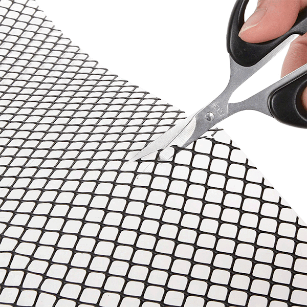 Bredd 16cm*Längd 600cm (skicka 15 spikar) rännskyddsnät i plast för att förhindra att löv eller skräp blockerar stuprör och dräneringsrör mesh g