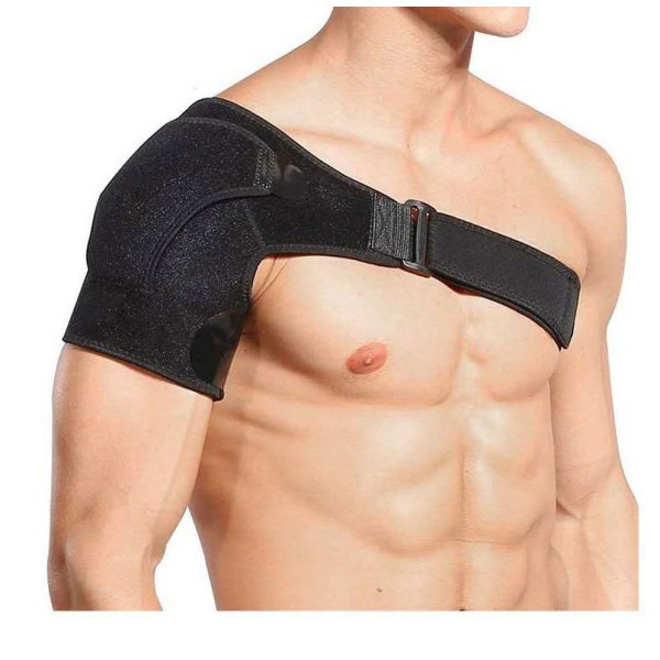 Justerbart sportaxeltryckskydd Enkel axel med skyddsutrustning tyngdlyftning fitness belastningsförebyggande armbälte 34 * 25 * 83cm