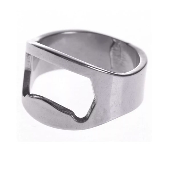 4st 22mm Flasköppnare Ring Lättvikts Rostfritt Stål