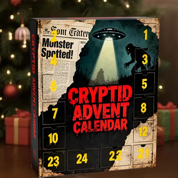 Cryptid julekalender, 2D-julepynt i akryl, den perfekte julegaven for Cryptid-fans