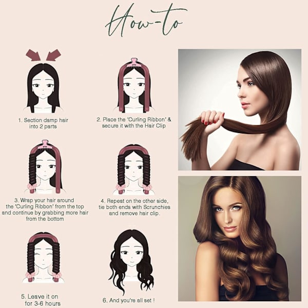 Tik Tok Heatless Hair Curlers til langt hår, Ingen varme curlers du kan sove i om natten, Bløde skumhårruller til naturligt hår (Leopardtryk)