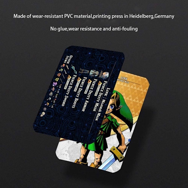 Kort Zelda Tears of the Kingdom Amiibo, Sæt med 38 mini BOTW-kort, NFC-kort kompatible med Nintendo Switch/Switch Lite