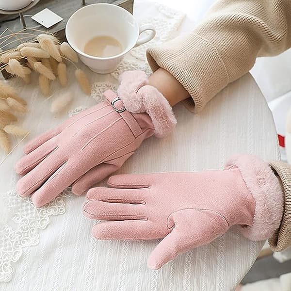 Vinterhandsker til kvinder Touch Screen Vinterhandsker til kvinder Termisk varmt for, Lys pink