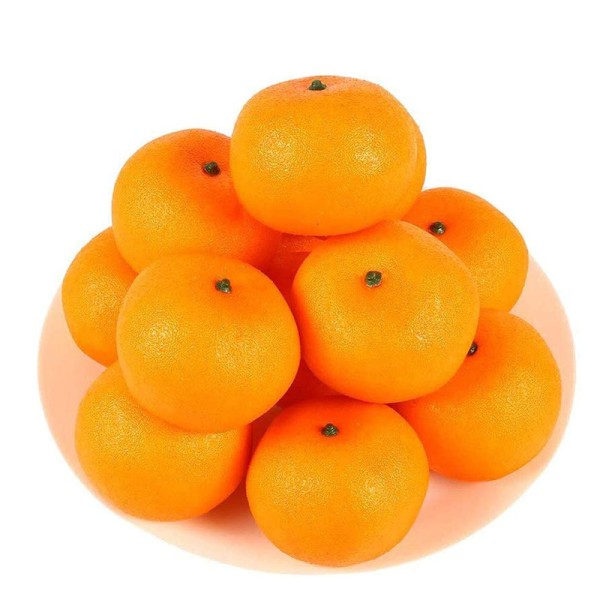 10 Stykker Simulation Livagtig Orange Falsk Frugt Husholdningssæt
