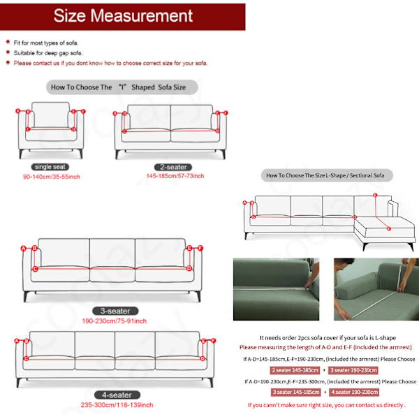 Högtöjbara sofföverdrag 2-sits Ultramjuka, snygga sofföverdrag för hundar och barn Jacquard Spandex möbelskydd med elastisk botten (2-sits)