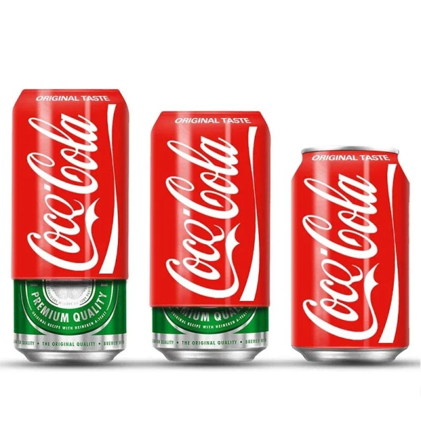 2pcs Silikon Coke Cover Coke Kan dricka Skyddsöverdrag Coke Cup Cover 335ml red