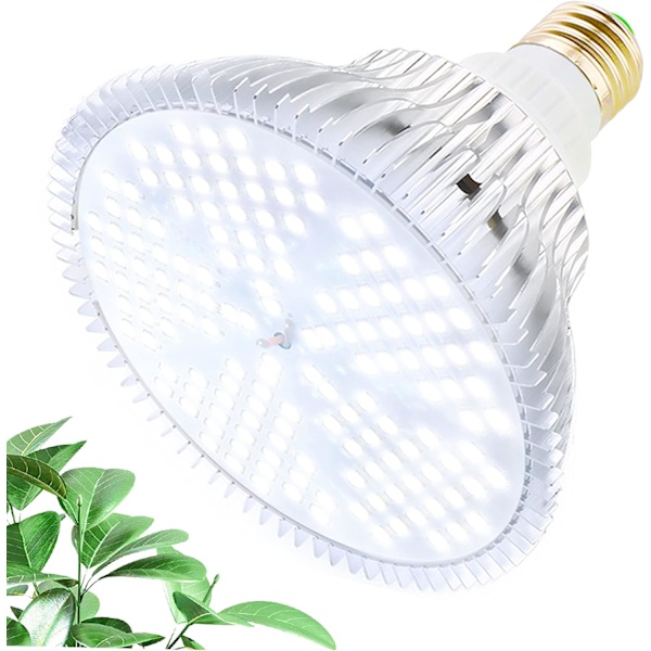 Vækstlys 100W 150 LED'er Hvidt Spektrum Vækstlys E27 LED Lampe Til Indendørs Planter, Hydroponi, Drivhus, Sukkulenter, Frøplanter, Vækst, Blomstring,