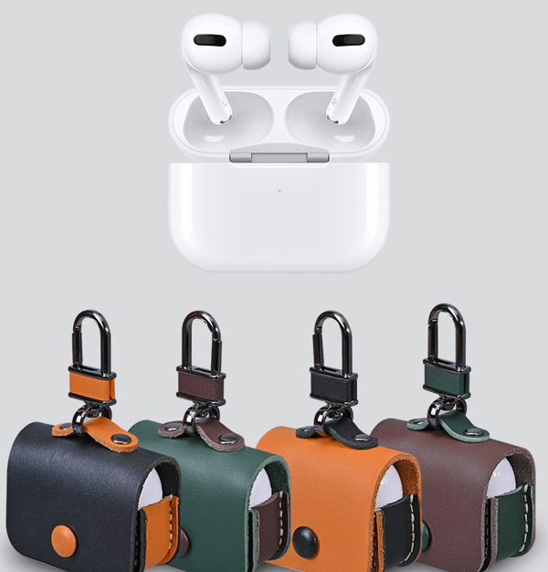 Lämplig för Airpods 3:e generationens skyddande läderfodral