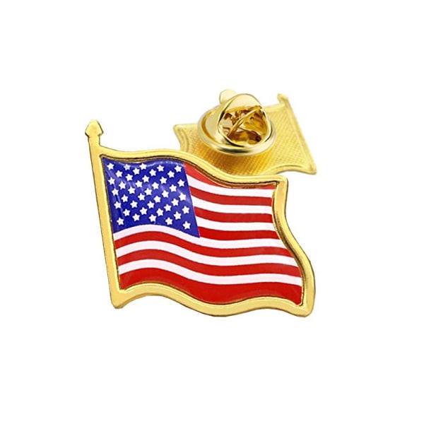 30 American Flag Pins - American Flag Pin Set, National Day Patriotic Flag Pins, Fester, dekorationer och vardagskläder