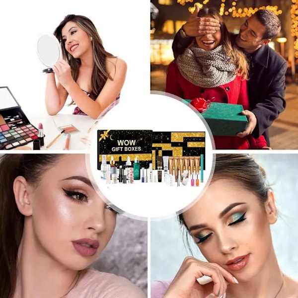 24st Jul 24 Dagar Nedräkning Kalender Box Allt I Ett Flickor Smink Set Smink Set C