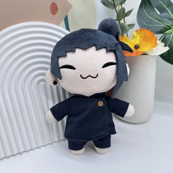 20cm Ny Jujutsu Kaisen handdocka plyschleksak Leksaker Söt Mjuk Fylld Gojo Och Geto Kudde Dockor För Gåva vit