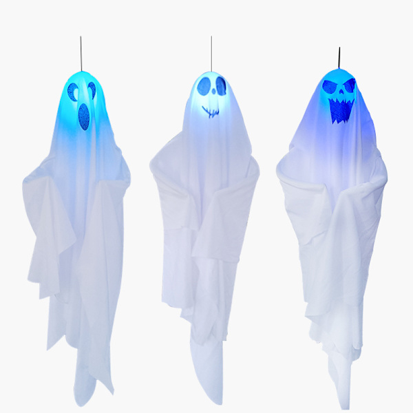 3 kpl Halloween-juhlakoriste 45 cm roikkuvia aaveita, söpö lentävä