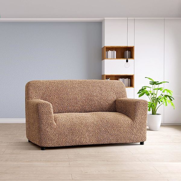 Trekker til liten sofa - Stretch Sofatrekk - Putetrekk og sofatrekk til liten sofa - Mykt polyesterstofftrekk - Lett å rengjøre, vaskbar beskyttelse i 1 del