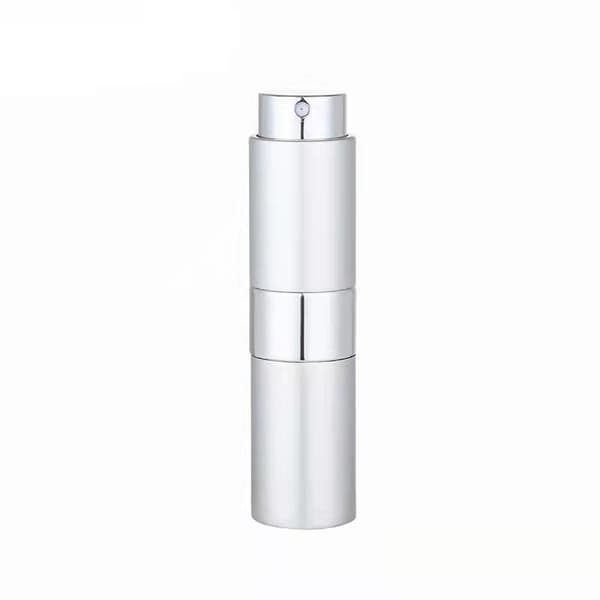 8 ml påfyllningsbar påse tom sprayflaska, parfymatomizer, parfymflaska spraypåfyllning, resespruta (silver)