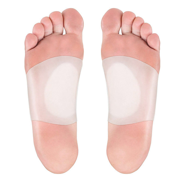 Support Sleeves Plus - Läkarutvecklade plattfotsfotsstöd för män och kvinnor - 2 delar - Lindring av valvsmärta - Liten