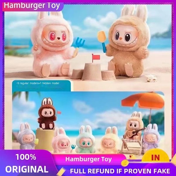 100% ORIGINAL LABUBU The Monsters Exciting Macaron Plyschdockor Figur Leksaker Blind Boxes (Färg Slumpmässig) 1 Single pack