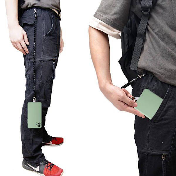 Telefonsnor med lapp, universal stretchiga lassoband och phone case Ankare för anti-dropp utomhus vandring Cykling Klättring Kompatibel med
