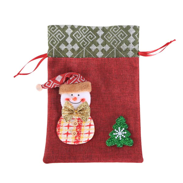 Julepynt gaveposer børns linned buketter æblepose slikpose kagepose julegavepose 20*30cm