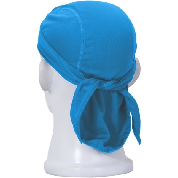 Bandana Sportslue for Menn Pustende Bandana Herre Beanie Lue Herre Hodebeskyttelse Hurtigtørkende Pannebånd for Sykling Motorsykkel Hip-hop Dans, Blå