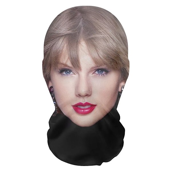 Taylor Swift Cosplay Maske med 3D-print, Menneskeansigt Cosplay Halloween Parodi Party Crossdressing Hovedbeklædning 3