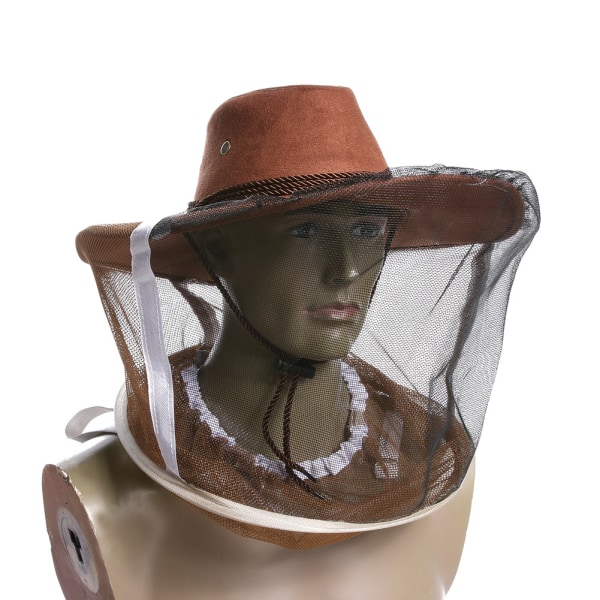 Anti-Bi-Hætte Biavl Beskyttelseshat 1 Stk Cowboy Bi-Hætte