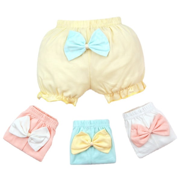 Blöjeöverdrag - Baby Bloomers, Blöjeöverdrag för toddler flickor, söta boxer i bomull (4 stycken, slumpmässiga färger, 1-2 år)